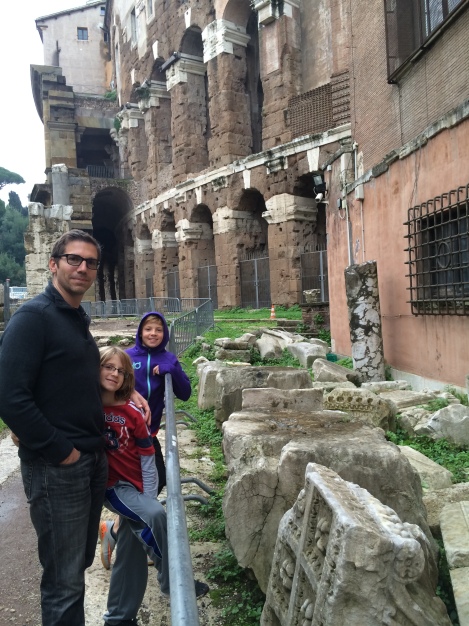 Ruins in the Jewish ghetto in Rome