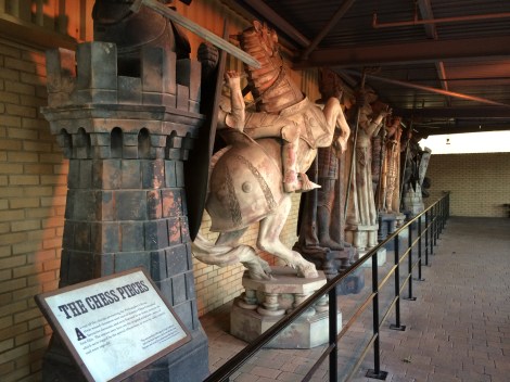 Wizard Chess (actual set pieces from films)