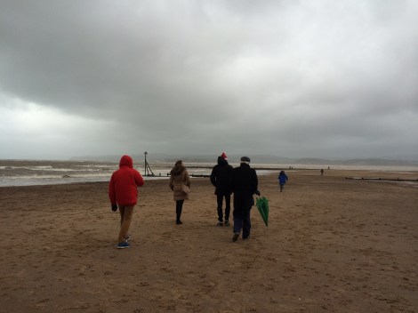 Exmouth beach walk on Christmas Day