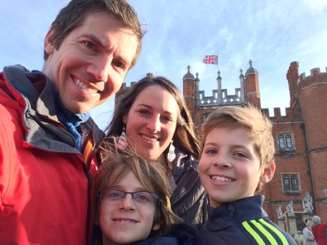 Hampton Court, sunny skies