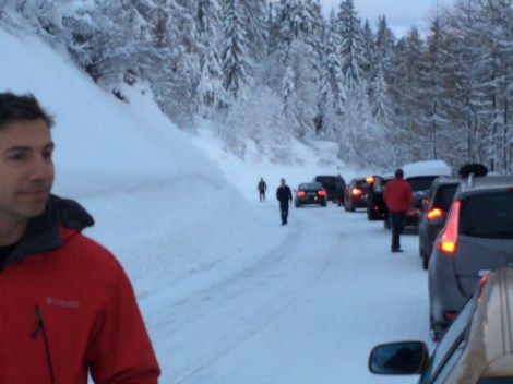 Took almost two hours just to get down the mountain.