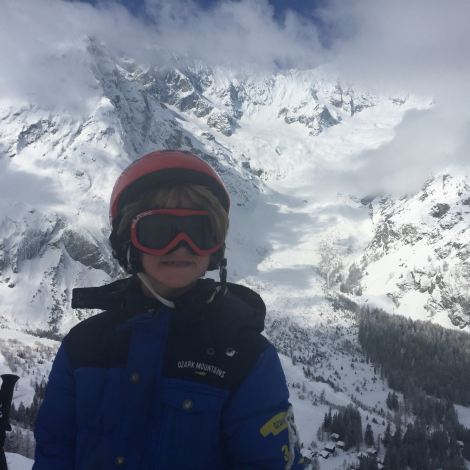 Ernst having a blast at ski camp (his chaperone kindly WhatsApp'd me several photos during the week)