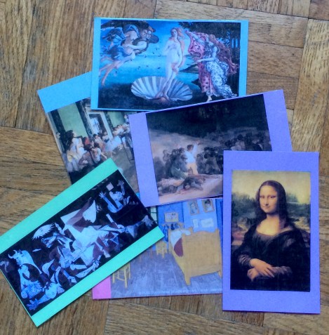 Masterpiece cards from my homemade art game