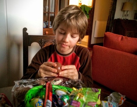 Easter basket breakfast