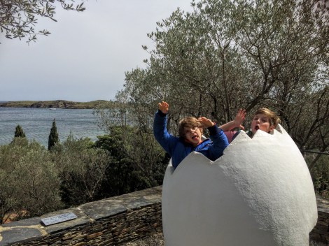 Yikes! Look what's hatching! (at Dalí's house just outside Cadaqués)