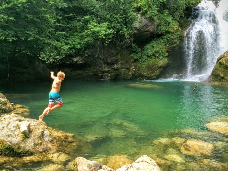 Vintgar Gorge hike - cold water!
